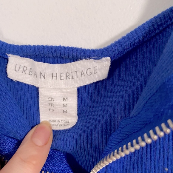 Blue zip up bodysuit - Picture 2 of 2